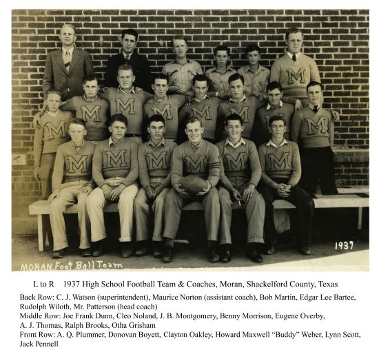 Moran School Football Team, 1937
