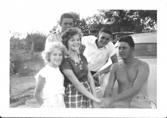Scott-siblings from left: Jean, Roger, Jo Ann, Jack & Lynn in 1950